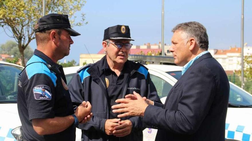 Telmo Martín se reunió ayer con la Policía Local. // FDV