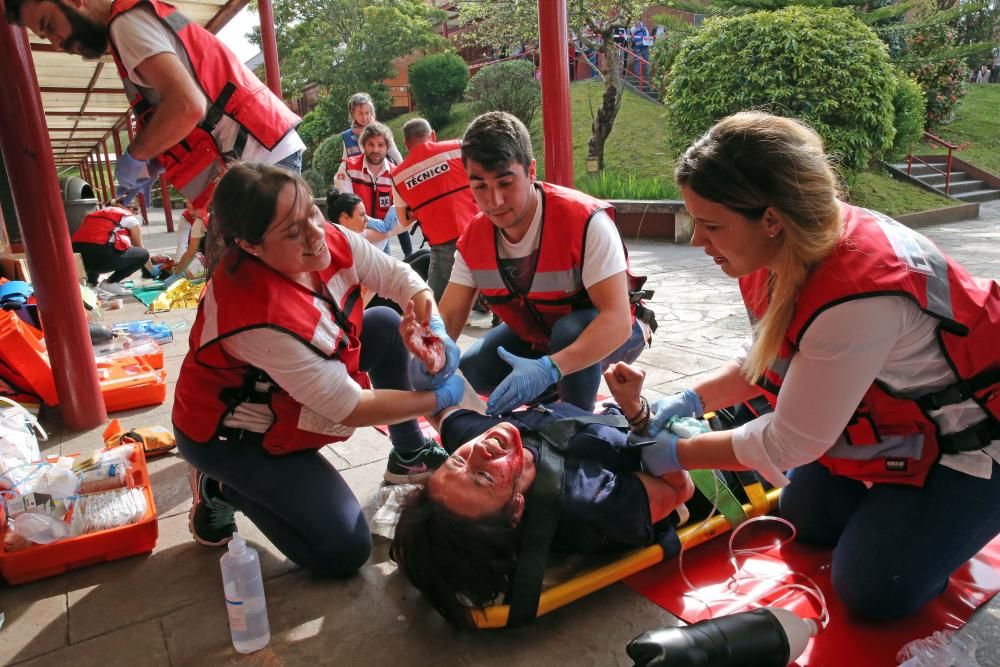 Así fue el simulacro de una explosión en Vigo