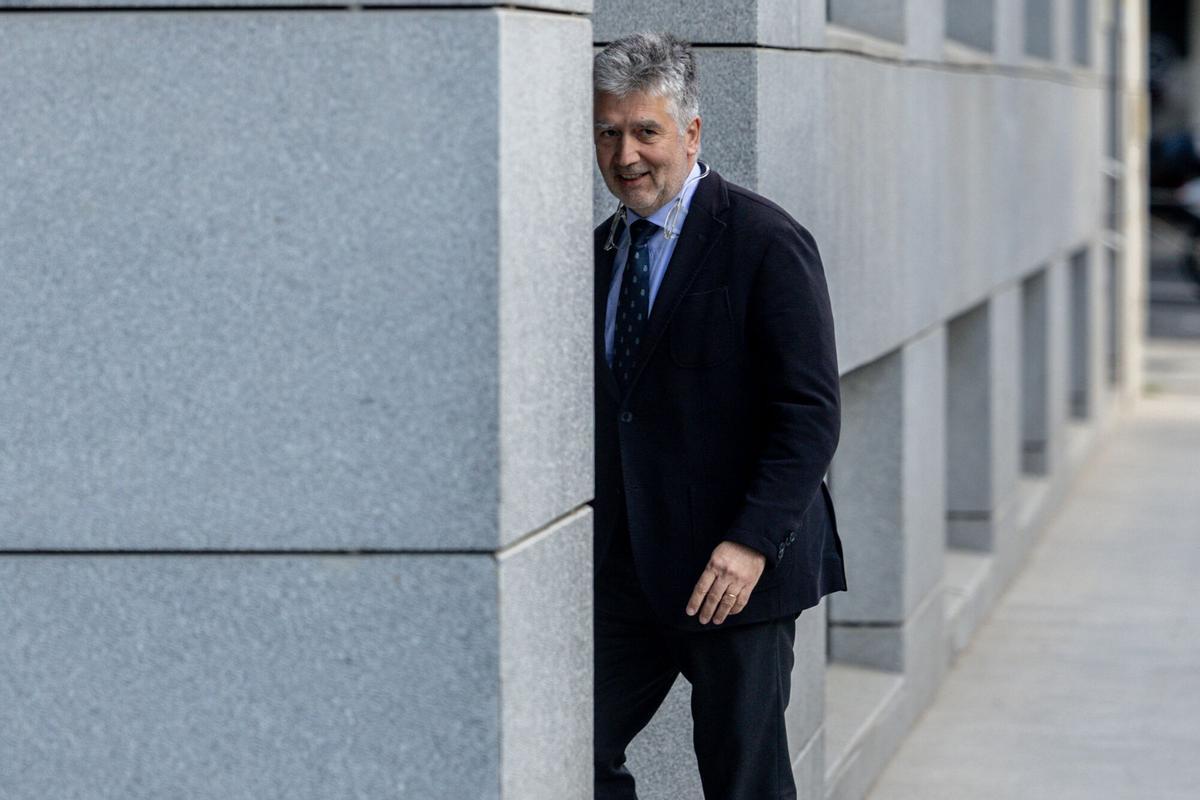 El exdirector de la Policía, Ignacio Cosidó, este martes en la Audiencia Nacional.