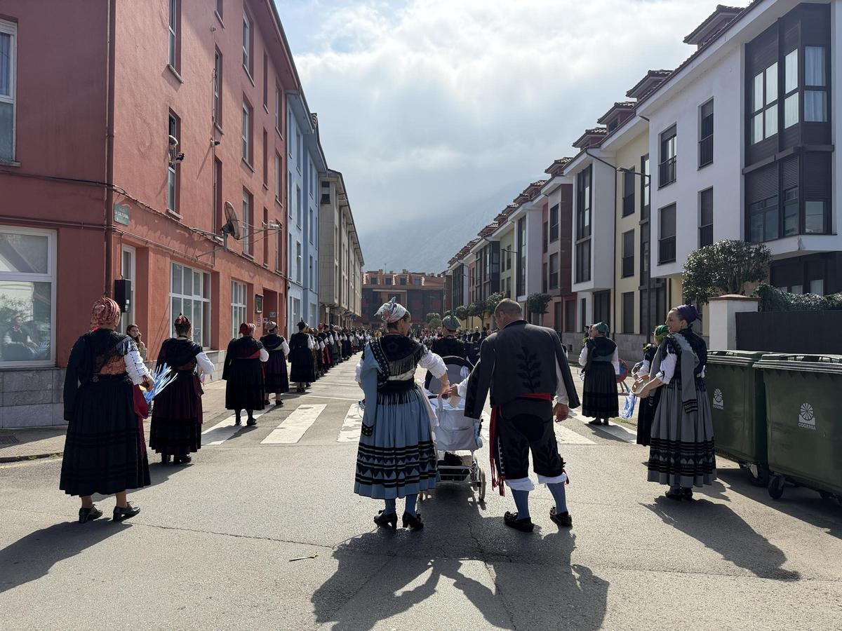 Calle La Cultural, en Posada de Llanes, durante las fiestas de San José, el pasado mes de marzo.
