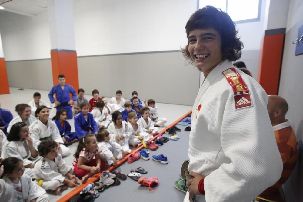 Los niños del campus de verano de judo del Quirina