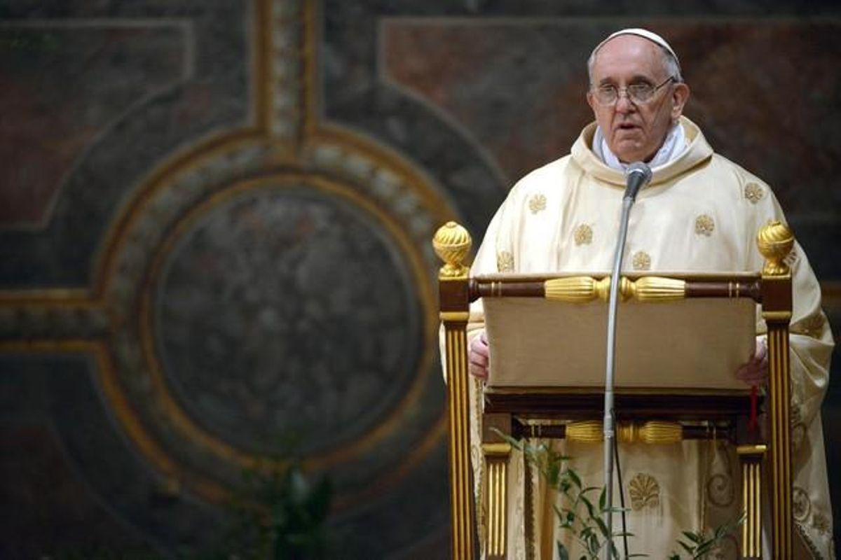El Papa, dijous passat a la Capella Sixtina. El Papa, dijous passat a la Capella Sixtina.
