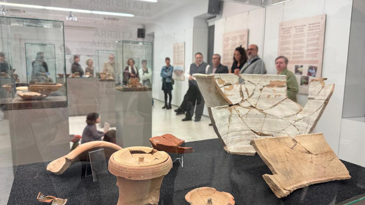 Algunas de las piezas que forman parte de la exposición.