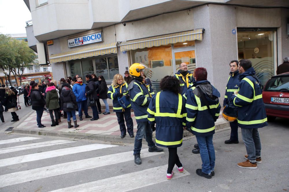 Manifestació per la nena morta de Blanes