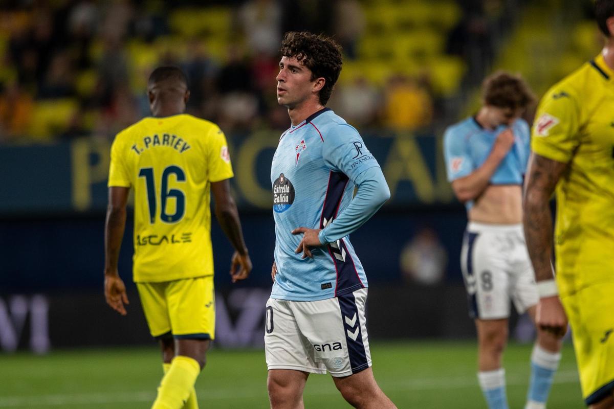 Hugo González, durante el partido de ayer.