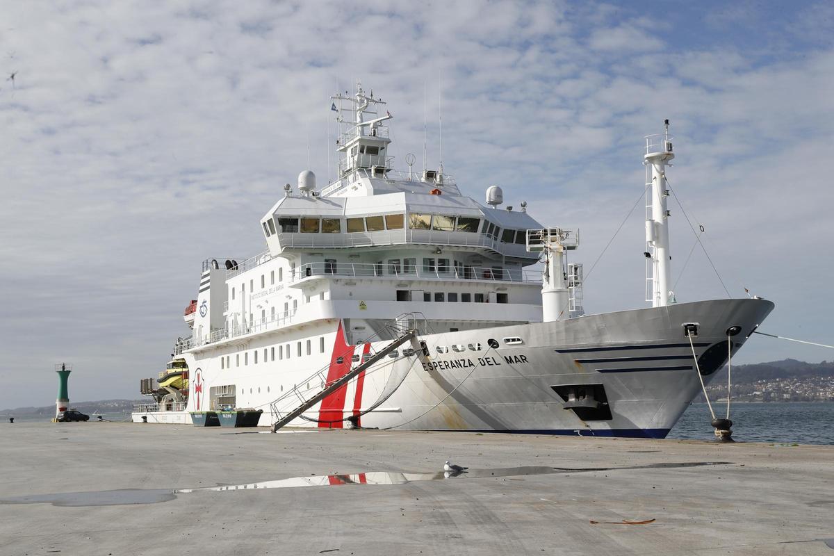 El Esperanza del Mar, en una de sus visitas a Vigo