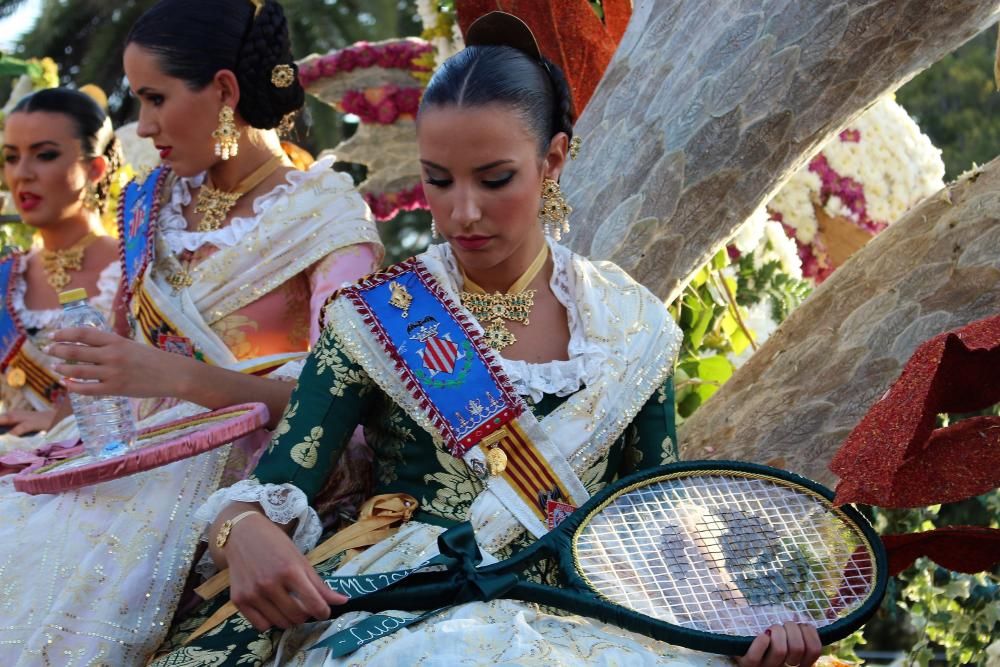 Las falleras de 2017, 2018 y 2019, en la Batalla de Flores