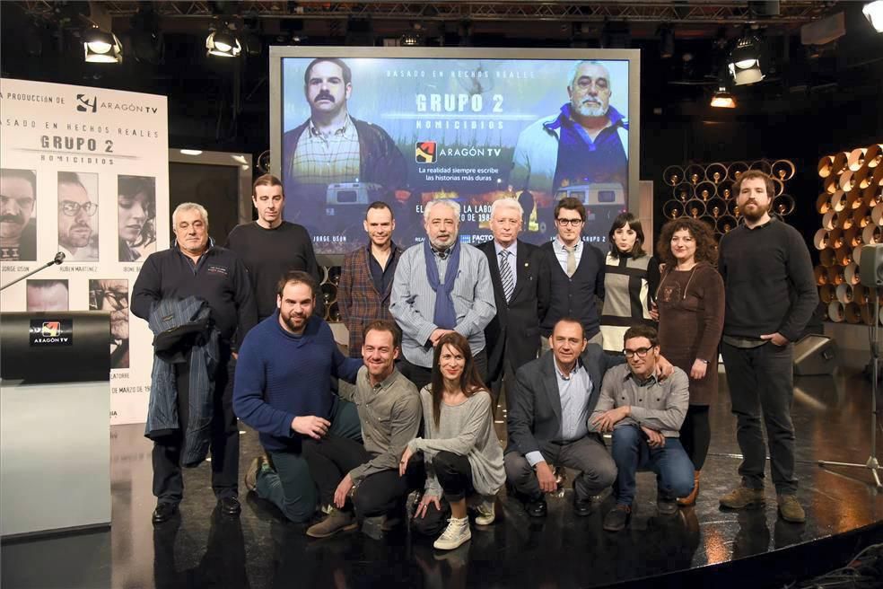 Presentación de la serie "Grupo Homicidios", de Aragón TV