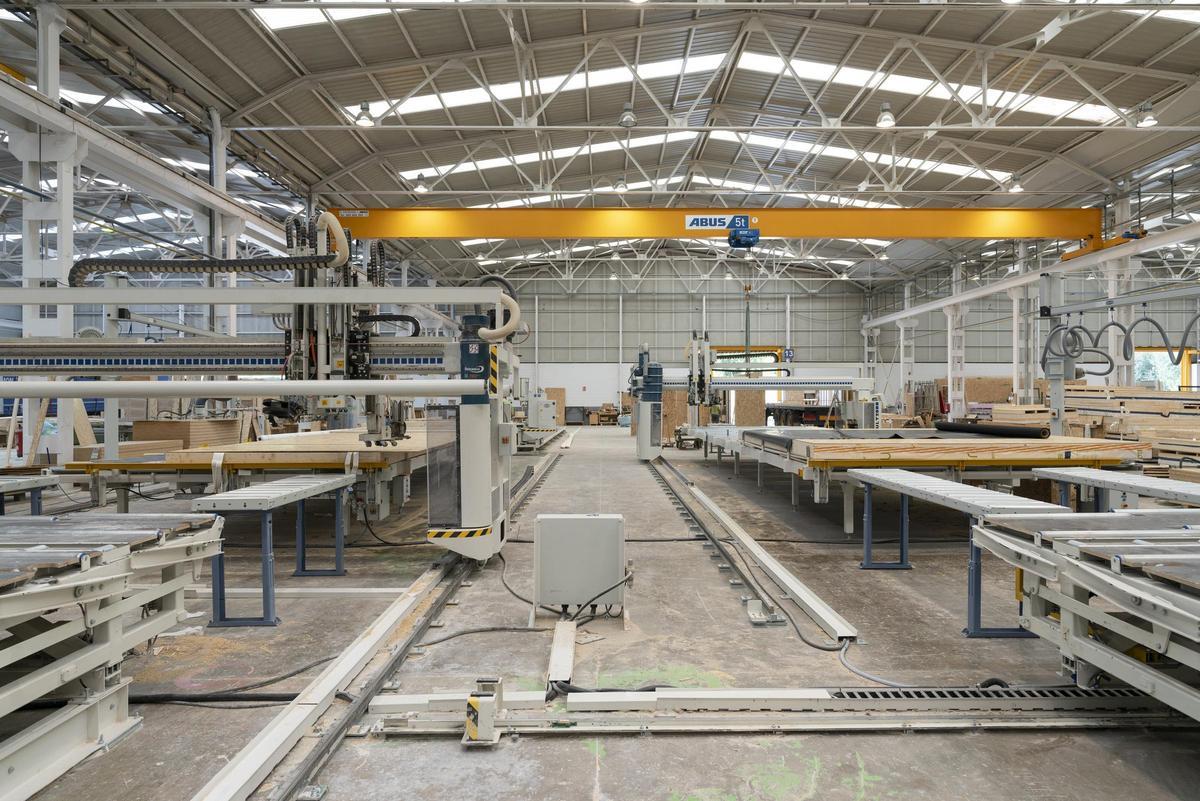 Vista del interior de la fabrica de Arquima en Abrera