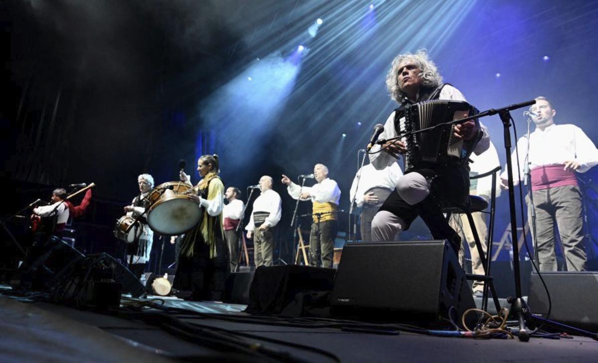 El grupo Treixadura, en un concierto.