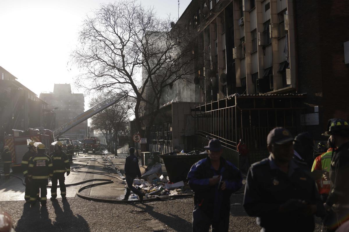 Incendio mortal en un edificio de Johannesburgo