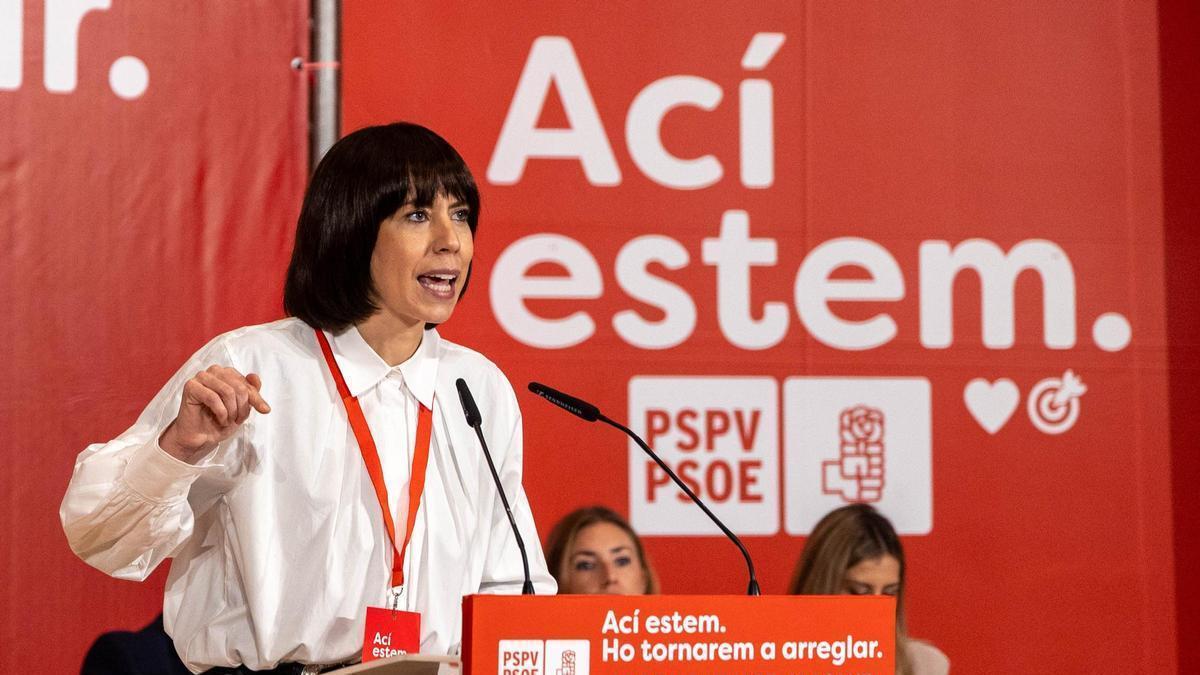 Diana Morant, secretaria general del PSPV y candidata socialista a la Generalitat, interviene en el comité nacional celebrado el año pasado en Alicante.