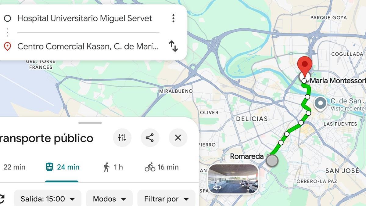 Un trayecto entre La Romareda y el Actur sin opciones para viajar en autobús urbano en la tarde de este miércoles.