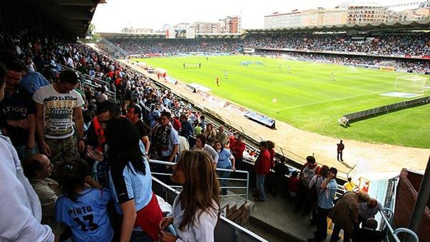 Aspecto del estadio de Balaídos durante un partido de Liga.