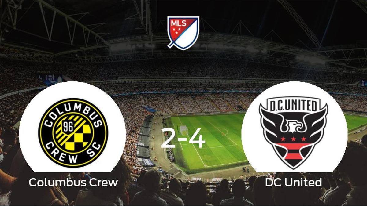 Triunfo del DC United frente al Columbus Crew (2-4)