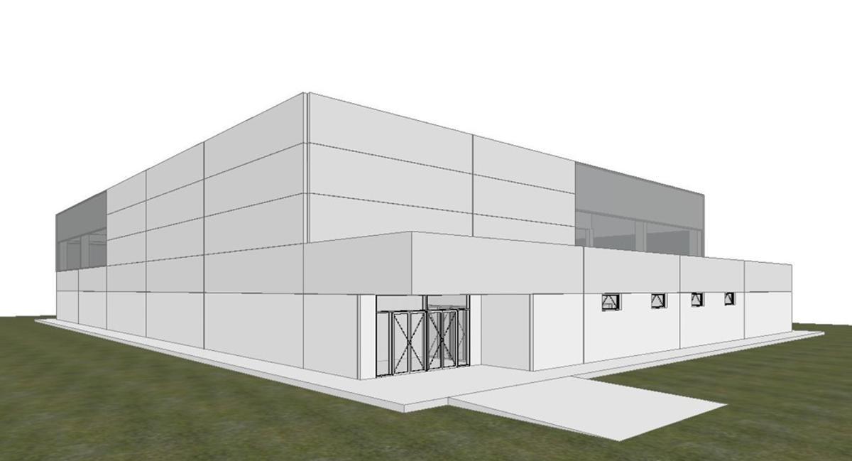 Render del edificio multiusos proyectado en Los Barreros de Villaralbo.