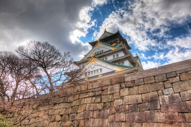 Castillo en Osaka, Japon