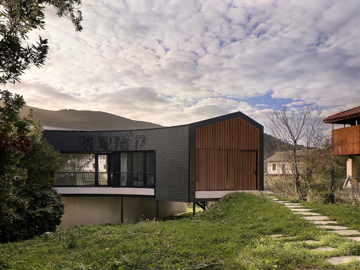 Una vista de la 'casa pez'.