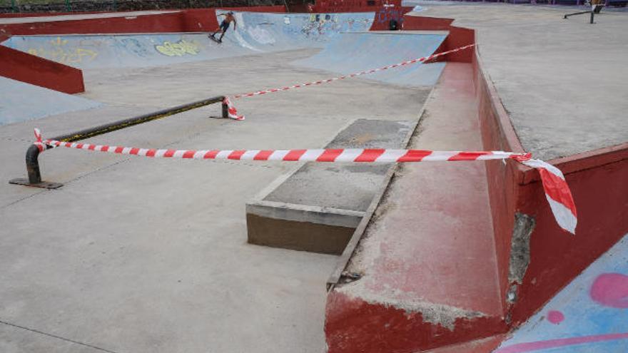 Estado actual del skatepark de La Punta.