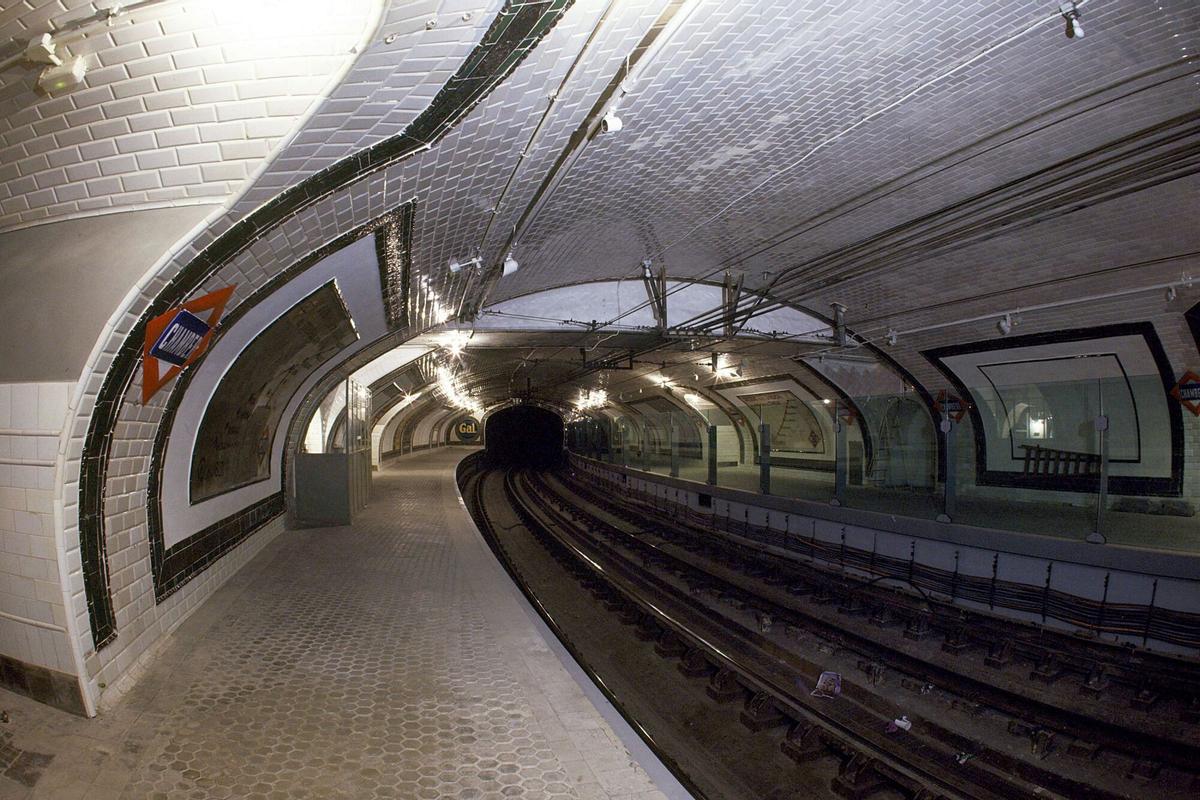 Imagen de la estación de Metro de Chamberí en Madrid, clausurada en 1966 y reconvertida en museo