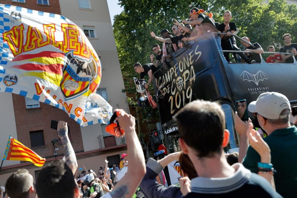 Celebración del Valencia CF campeón de Copa