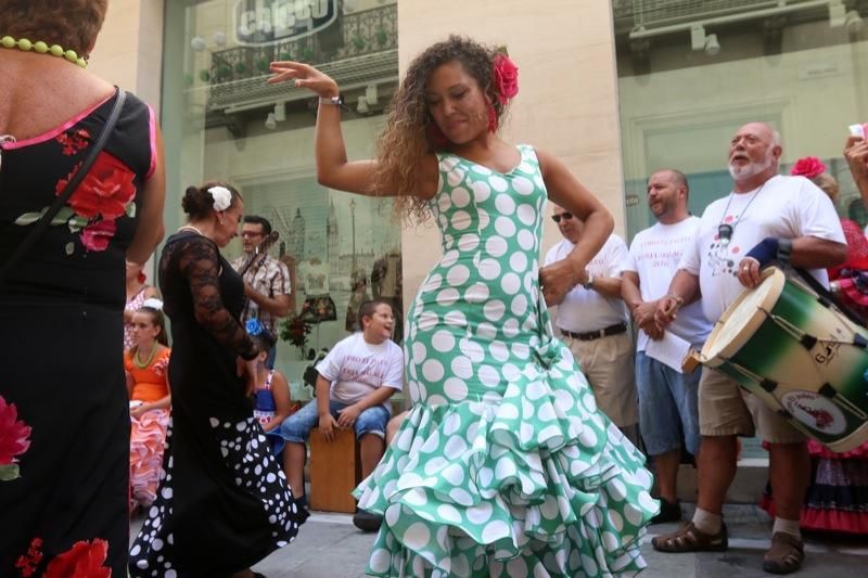 Primera jornada de la Feria de Málaga en el centro.