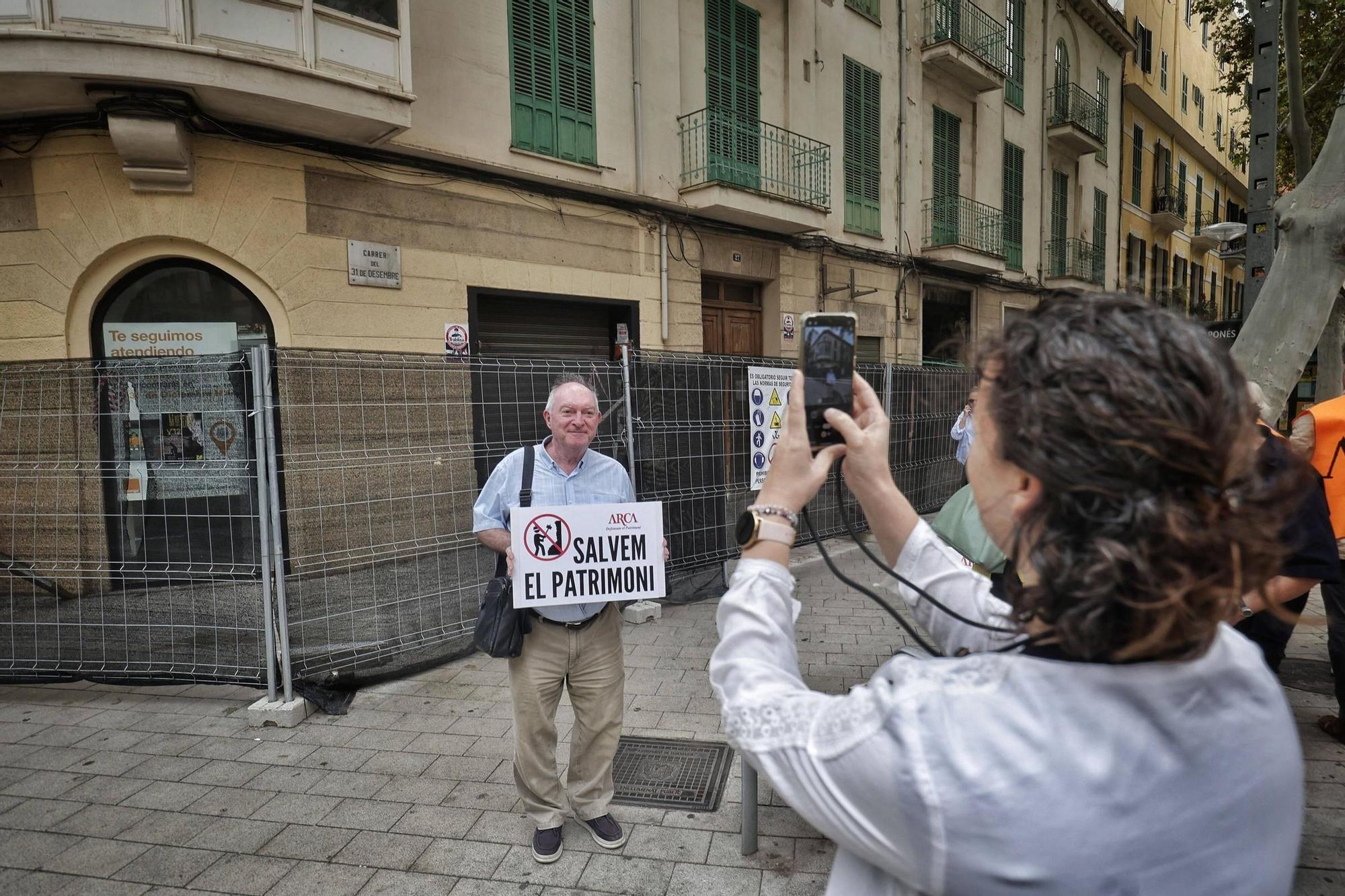 FOTOS | ARCA reivindica la protección del Eixample de Palma