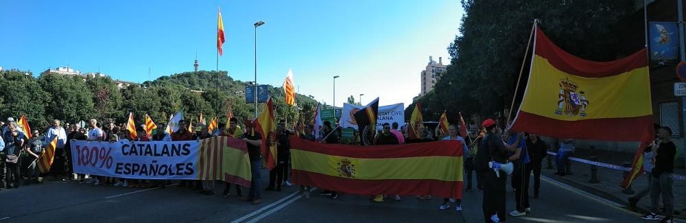 Concentració a Girona en favor de la unitat d'Espanya