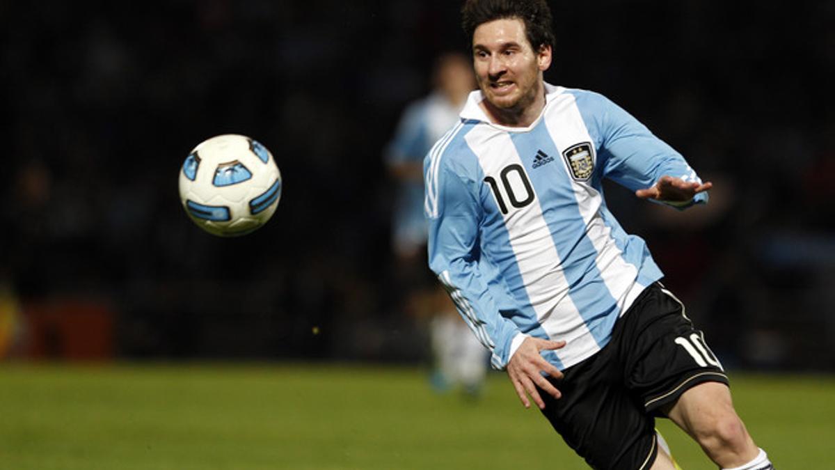 Leo Messi, durante el encuentro de Argentina frente a Costa Rica, el lunes, en Córdoba.