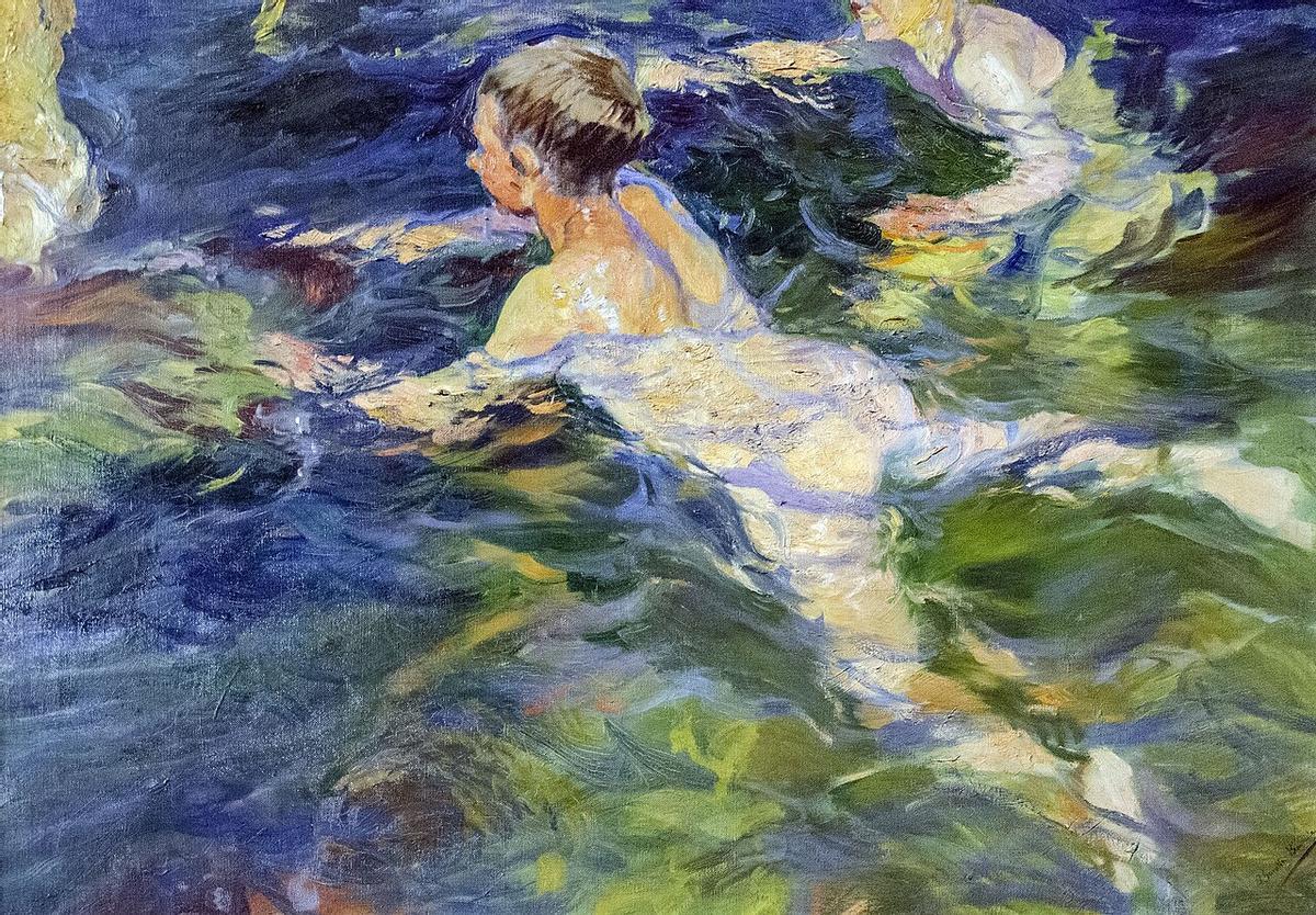 La obra 'Nadadores, Jávea' de Joaquín Sorolla