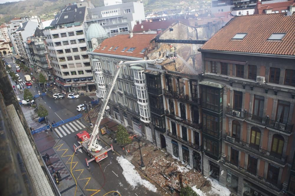 Las imágenes del día después del incendio