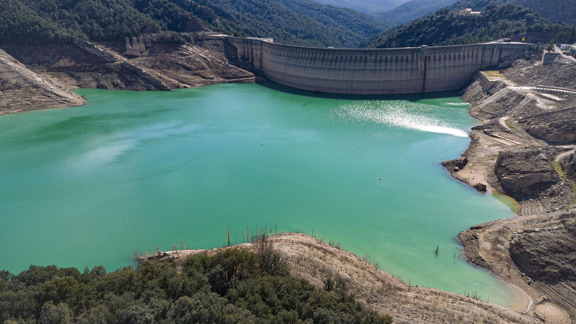 L'embassament de la Baells continua a nivells mínims d'aigua