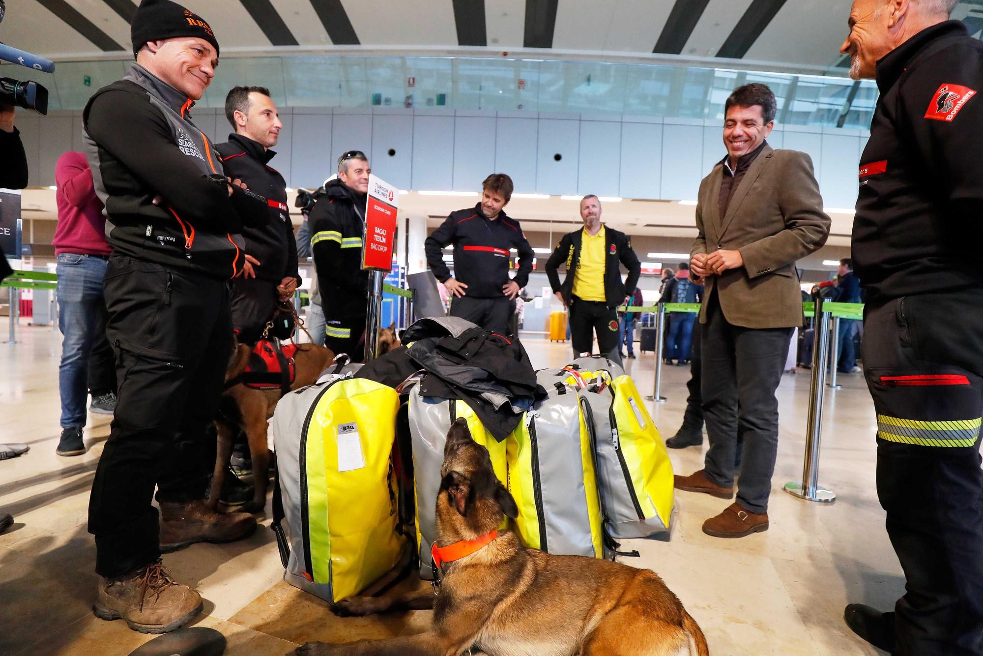 Nueve bomberos de Alicante viajan a Turquía para Ayudar en las tareas de rescate