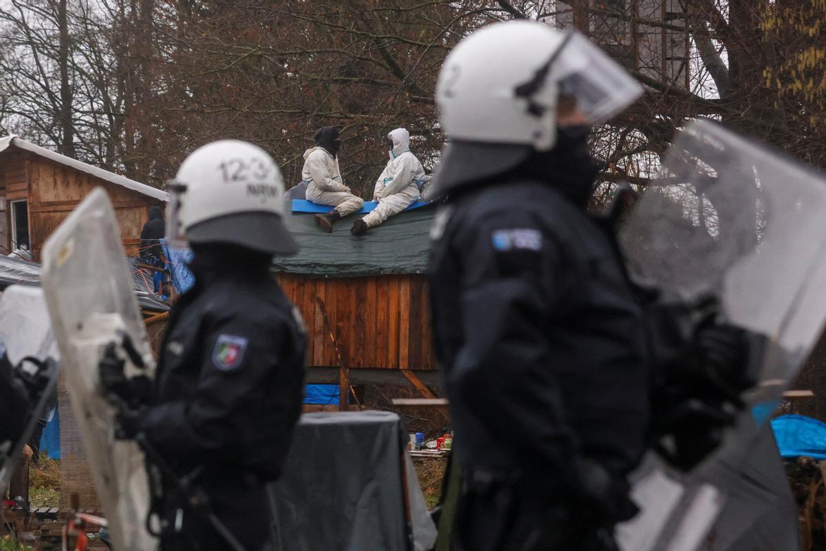 Protesta contra una mina de carbón en Alemania