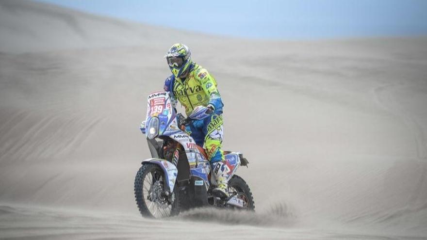 Javier Álvarez, en la séptima etapa del Dakar de Perú