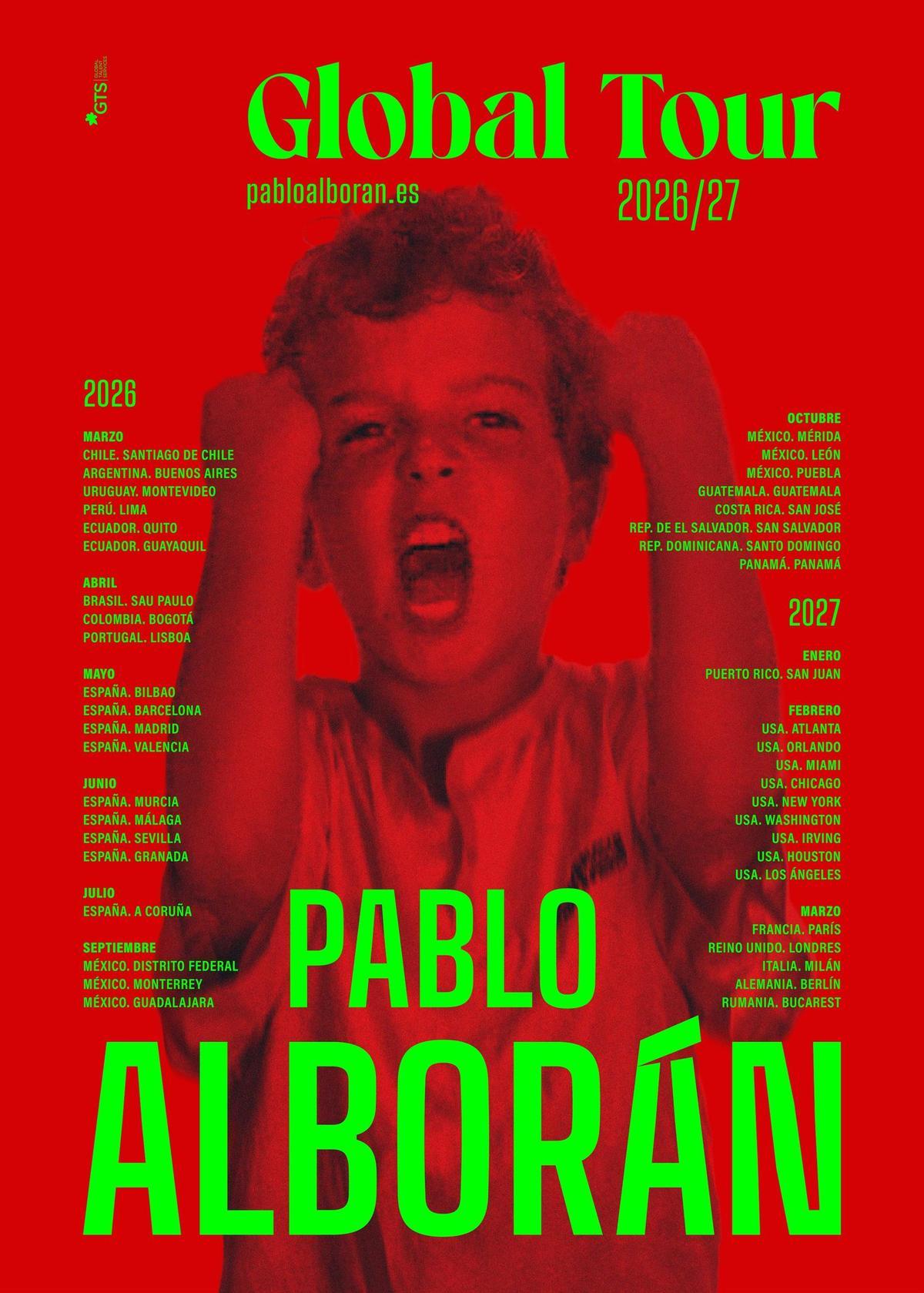 Pablo Alborán iniciará el año que viene una gira mundial