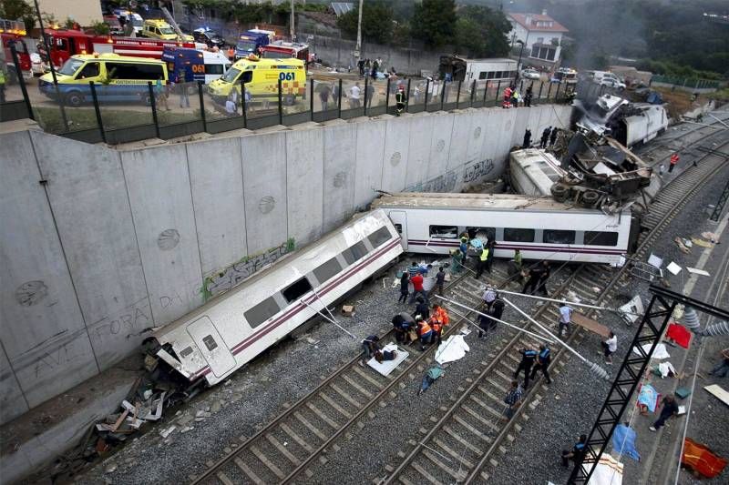 Fotogalería del accidente de Santiago