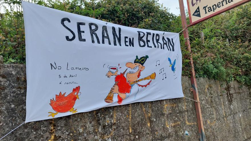 Un barrio que mantiene la tradición: Beirán celebra sus fiestas con &quot;serán&quot; y cucañas