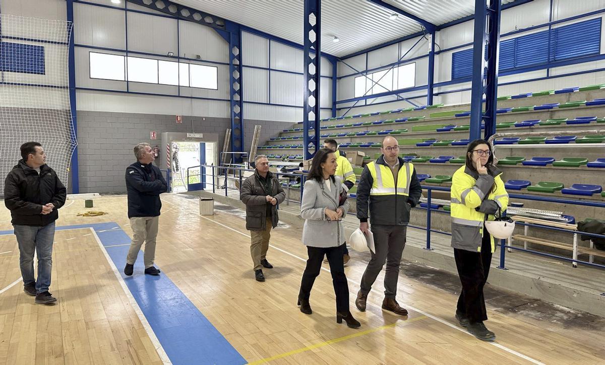 Visita de ayer al pabellón.