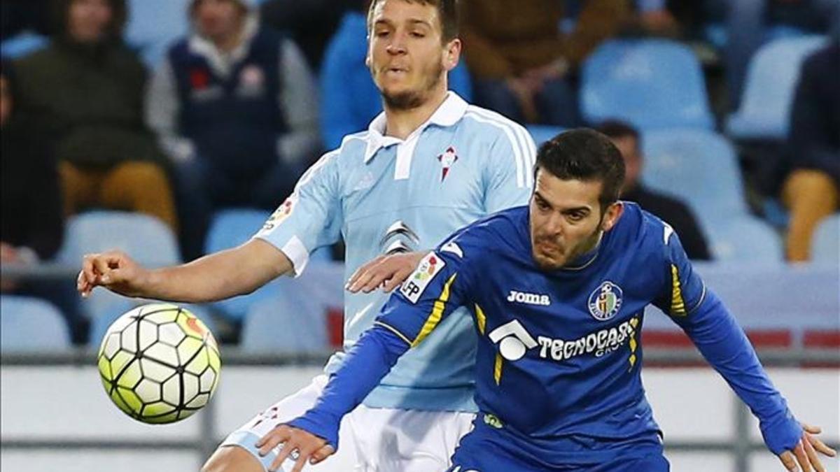 Víctor Rodríguez jugó cedido en el Getafe la pasada temporada