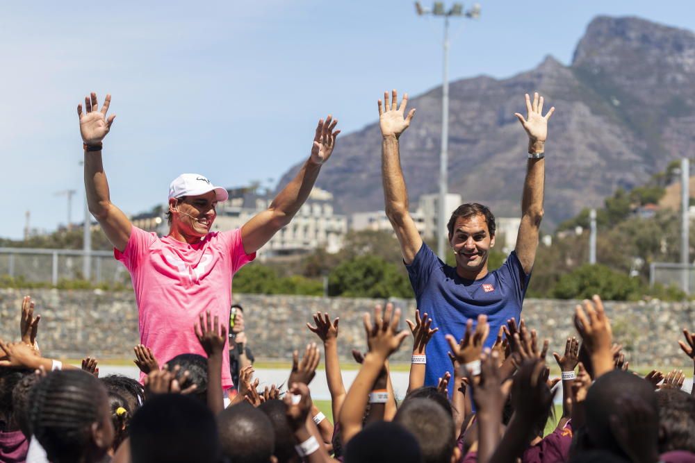 Nadal y Federer baten el récord mundial de público en Sudáfrica