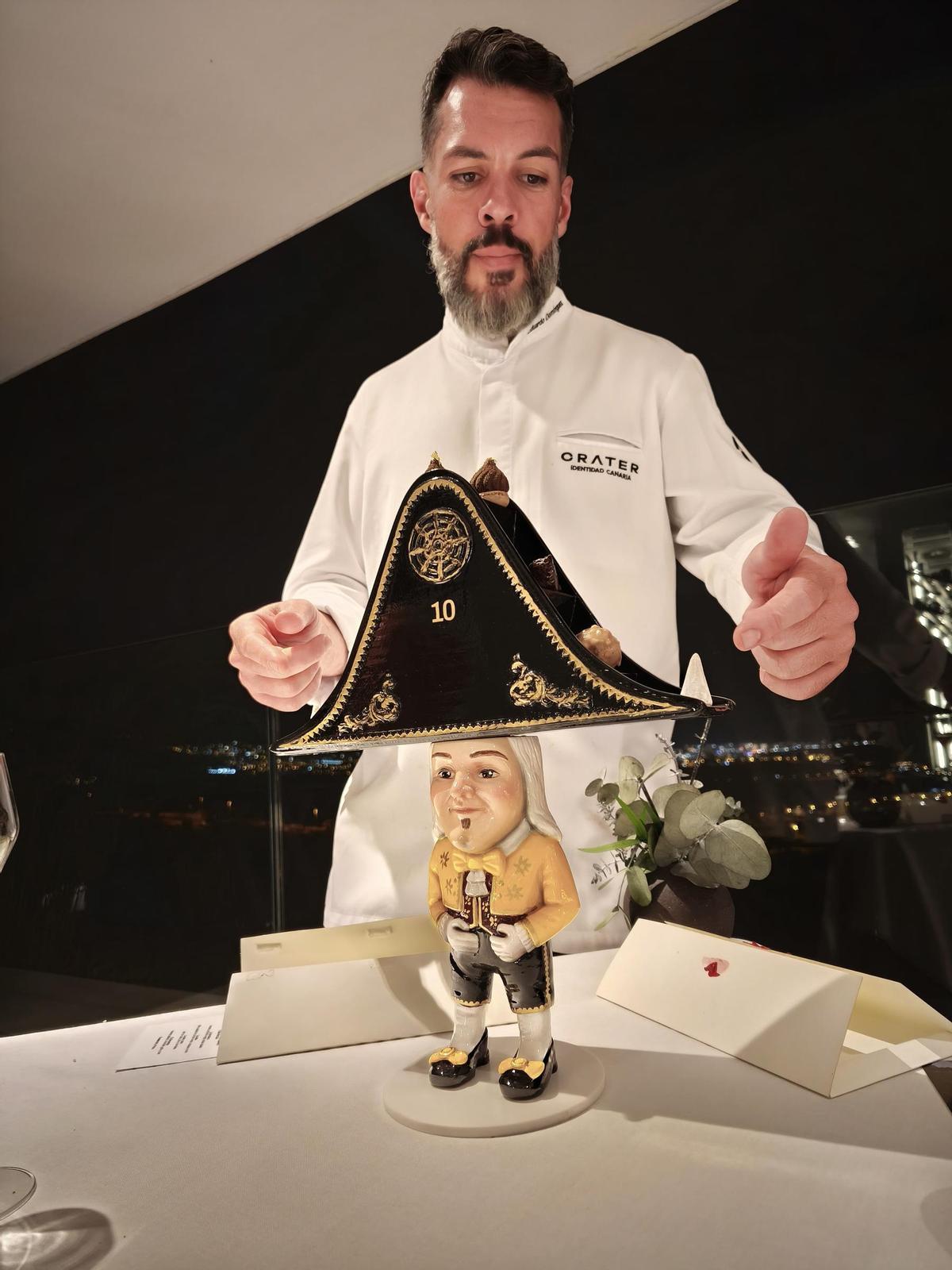 El chef de Cráter, Eduardo Domínguez.