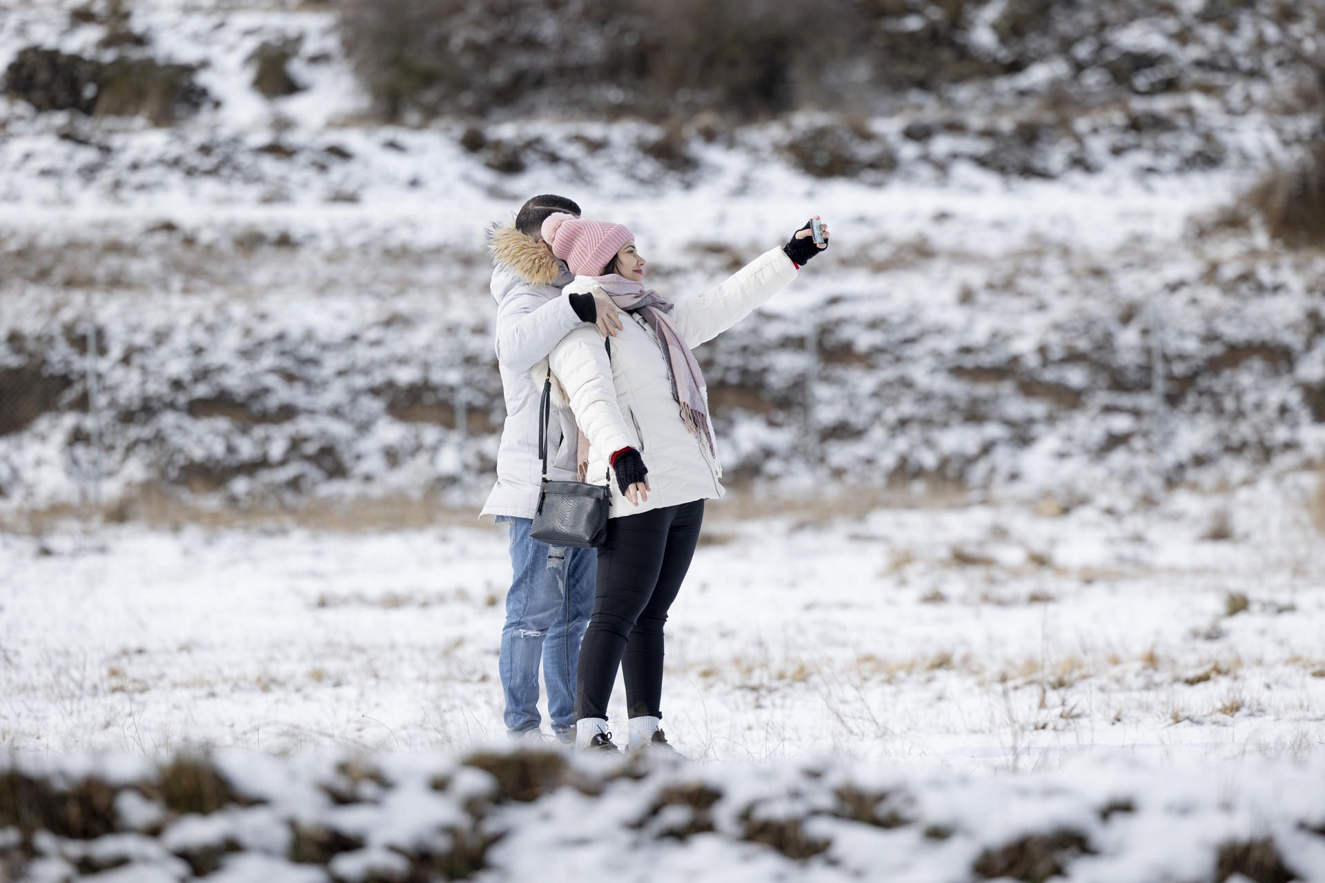 Nieve en Castellón: Una localidad del Alto Palancia cubierta por un manto blanco