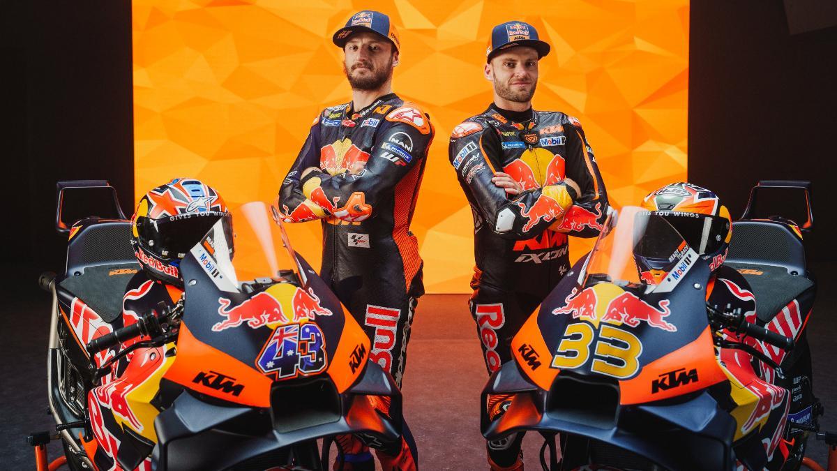 Jack Miller y Brad Binder, con las nuevas KTM RC16