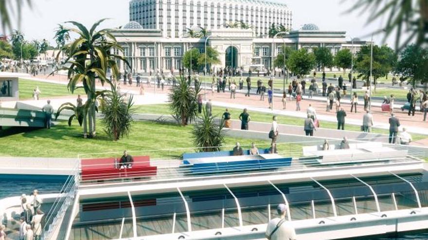 Una de las figuraciones del Hotel París que se levantará en Marina d&#039;Or en el futuro.