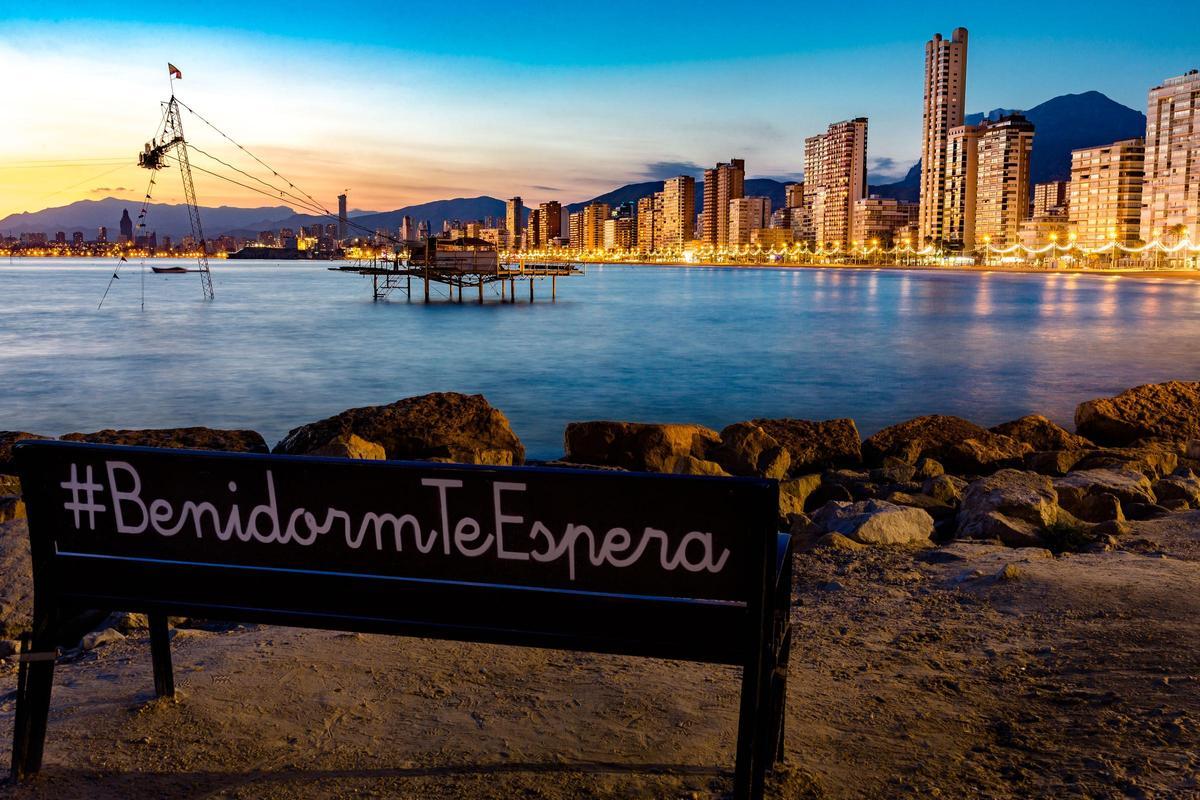 Vista panorámica de Benidorm, desde el Rincón de Loix.