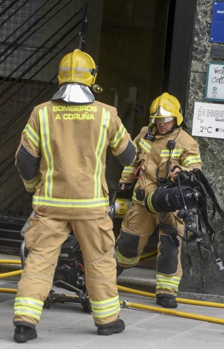 Incendio en un piso de la calle Fontán