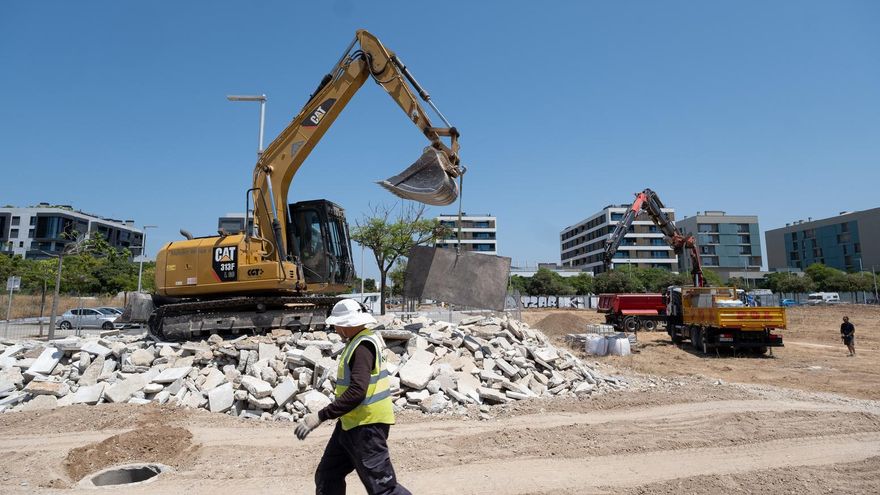 Las fotos del inicio de las obras de prolongación de la calle Callao, en el barrio de Nou Llevant