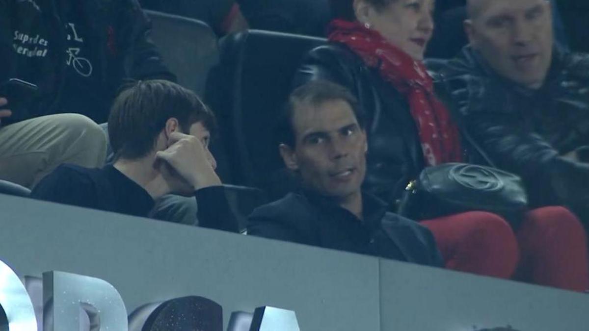 Rafa Nadal, presente en Son Moix en el RCD Mallorca-Girona