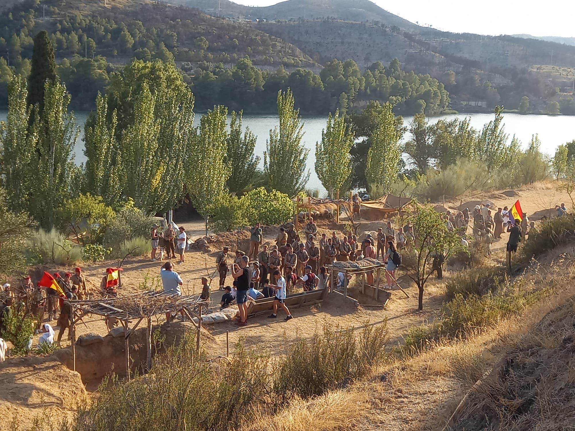 EN IMÁGENES | Así fue la recreación de la batalla del Ebro en Fayón